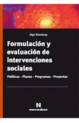 Papel FORMULACION Y EVALUACION DE INTERVENCIONES SOCIALES