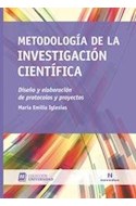 Papel METODOLOGIA DE LA INVESTIGACION CIENTIFICA (COLECCION UNIVERSIDAD 9)