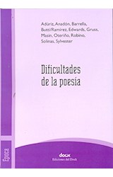 Papel DIFICULTADES DE LA POESIA (COLECCION EPOCA)