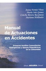 Papel MANUAL DE ACTUACIONES EN ACCIDENTES PRIMEROS AUXILIOS C