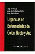 Papel URGENCIAS EN ENFERMEDADES DEL COLON RECTO Y ANO (CARTONE)