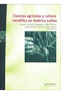 Papel CIENCIAS AGRICOLAS Y CULTURA CIENTIFICA EN AMERICA LATINA