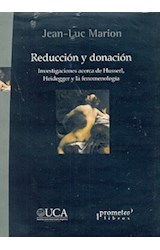 Papel REDUCCION Y DONACION INVESTIGACIONES ACERCA DE HUSSERL HEIDEGGER Y LA FENOMENOLOGIA