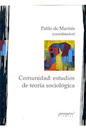 Papel COMUNIDAD ESTUDIOS DE TEORIA SOCIOLOGICA