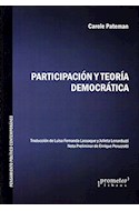 Papel PARTICIPACION Y TEORIA DEMOCRATICA (COLECCION PENSAMIENTO POLITICO CONTEMPORANEO) (RUSTICO)