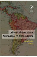 Papel POLITICA INTERNACIONAL SUBNACIONAL EN AMERICA LATINA