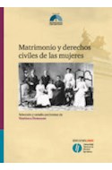 Papel MATRIMONIO Y DERECHOS CIVILES DE LAS MUJERES (COLECCION GRANDES DEBATES PARLAMENTARIOS 5)
