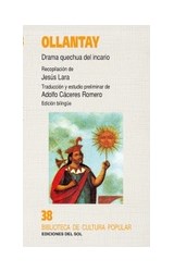 Papel OLLANTAY DRAMA QUECHUA DEL INCARIO (BIBLIOTECA DE CULTU  RA POPULAR 38)
