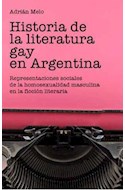 Papel HISTORIA DE LA LITERATURA GAY EN ARGENTINA REPRESENTACI  ONES SOCIALES DE LA HOMOSEXUALIDAD