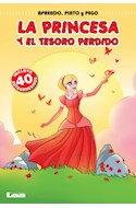 Papel PRINCESA Y EL TESORO PERDIDO APRENDO PINTO Y PEGO (INCL  UYE 40 AUTOADHESIVOS)