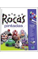 Papel ROCAS PINTADAS (INCLUYE 12 POTES DE PINTURA + 3 PINCELE  S + 1 ROTULADOR + 20 OJITOS LOCOS +