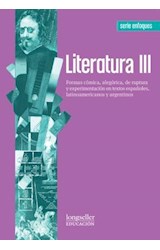 Papel LITERATURA 3 LONGSELLER FORMAS COMICA ALEGORICA DE RUPT URA Y EXPERIMENTACION EN TEXTOS ESP