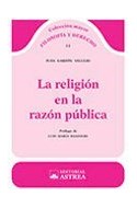 Papel RELIGION EN LA RAZON PUBLICA (COLECCION MAYOR) (FILOSOF  IA Y DERECHO 11)