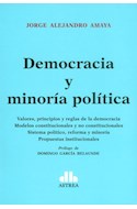 Papel DEMOCRACIA Y MINORIA POLITICA (RUSTICA)