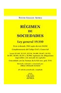 Papel REGIMEN DE SOCIEDADES LEY GENERAL 19550 (26 EDICION ACTUALIZADA Y AMPLIADA) (RUSTICA)