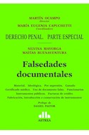 Papel FALSEDADES DOCUMENTALES DERECHO PENAL PARTE ESPECIAL (PROLOGO DE DANIEL PASTOR)