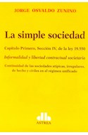 Papel SIMPLE SOCIEDAD CAPITULO PRIMERO SECCION IV DE LA LEY 19550 (BOLSILLO)