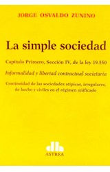 Papel SIMPLE SOCIEDAD CAPITULO PRIMERO SECCION IV DE LA LEY 19550 (BOLSILLO)