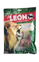 Papel LEON EL REY DE LA SELVA [PACK LIBRO + ANIMAL PLASTICO + STICKERS] (MI ANIMAL SALVAJE FAVORITO)