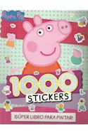 Papel 1000 STICKERS PEPPA PIG SUPER LIBRO PARA PINTAR