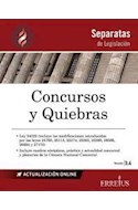 Papel CONCURSOS Y QUIEBRES (SEPARATAS DE LEGISLACION) (VERSION 3.4) (CON ACTUALIZACION ONLINE)