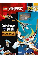 Papel CONSTRUYE Y PEGA DRAGONES (LEGO NINJAGO) (MAS DE 270 STICKERS / MODELO 3 EN 1) (+6) (CARTONE)