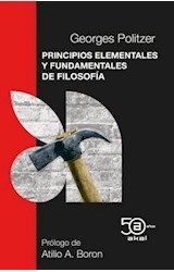 Papel PRINCIPIOS ELEMENTALES Y FUNDAMENTALES DE FILOSOFIA (COLECCION 50 ANIVERSARIO)