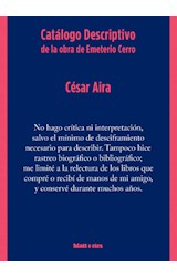 Papel CATALOGO DESCRIPTIVO DE LA OBRA DE EMETERIO CERRO (COLECCION BIBLIOTECA CESAR AIRA)