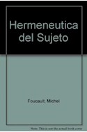 Papel HERMENEUTICA DEL SUJETO (BOLSILLO)