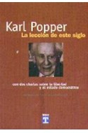 Papel KARL POPPER LA LECCION DE ESTE SIGLO
