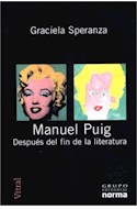 Papel MANUEL PUIG DESPUES DEL FIN DE LA LITERATURA (VITRAL)