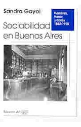 Papel SOCIABILIDAD EN BUENOS AIRES (HOMBRES HONOR Y CAFES 186  2-1910)