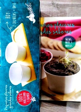 Papel SALSAS,PATES Y MOUSSES + 2 CAZUELAS Y BASE COLECCION TAPEO