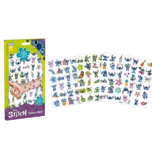 Papel STITCH (TATTOO WOW) (TATTOS CLASICOS + TATTOOS GLOW + TATTOOS METALIZADOS)