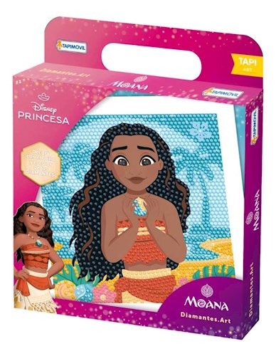 Papel MOANA / ARIEL (LAMINA + UTENSILLOS) (DIAMONDS ART) (CAJA)