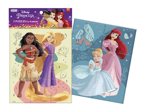 Papel DISNEY PRINCESA (TAPI PUZZLE) (2 PUZZLES 6 Y 9 PIEZAS)