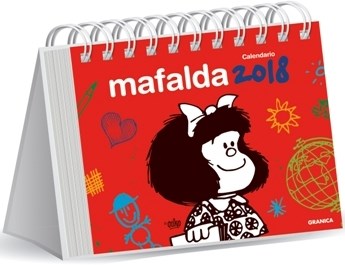 Papel CALENDARIO MAFALDA 2018 (TAPA ROJA) (ANILLADA) (CARTONE)