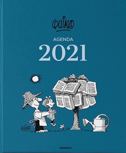 Papel Agenda Quino 2021 Azul Oscuro
