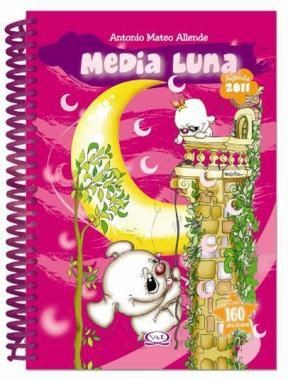 Papel Agenda Media Luna 2011 Anillada Rosa