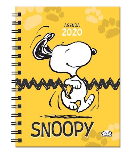 Papel AGENDA 2020 SNOOPY (AMARILLA) (ANILLADA) (CARTONE)