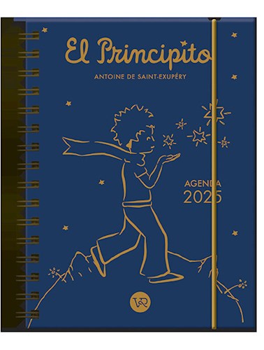 Papel AGENDA EL PRINCIPITO 2025 (TAPA AZUL) (DOS DIAS POR PAGINA) (ANILLADA)