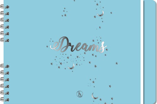 Papel PLANNER NOTEBOOK PERPETUO (TAPA DREAMS CELESTE) (SEMANA CADA DOS PAGINAS) (ANILLADO)