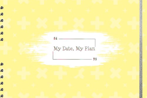 Papel PLANNER PERPETUO TRENDY (MY DATE YELLOW) (DOS PAGINAS POR SEMANA) (ANILLADO)