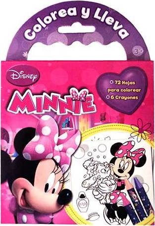 Papel COLOREA Y LLEVA (MINNIE) (INCLUYE 72 HOJAS PARA COLOREAR Y 6 CRAYONES) (+ DE 3 AÑOS) (RUSTICO)
