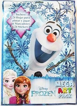 Olaf Mega Art Pack Incluye 24 Hojas Para Pintar Y Jugar 6