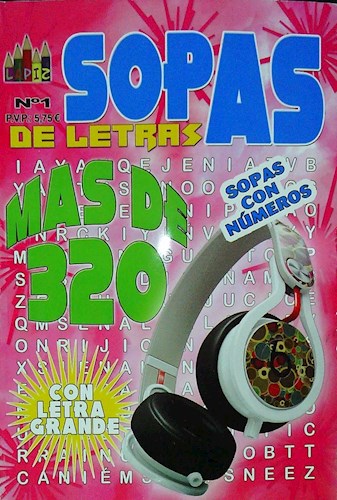 Papel TODO SOPAS DE LETRAS MAS 320 - SURTIDAS - LETRA GRANDE