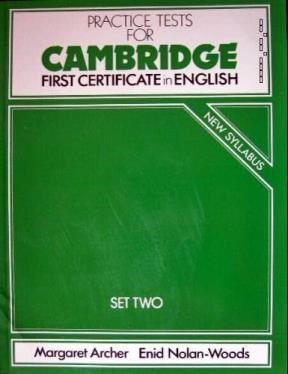 Papel PRACTICE TEST FOR CAMBRIDGE F C E SET TWO