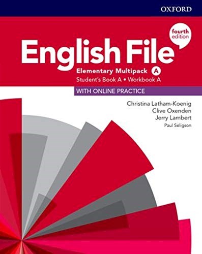 Papel ENGLISH FILE ELEMENTARY MULTIPACK A STUDENT'S BOOK A WORKBOOK A OXFORD (4 ED) (WITH ONLINE PRACTICE)
