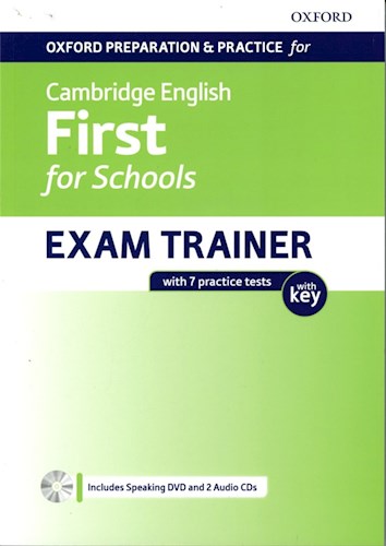 Papel Cambridge English First For Schools Exam Trainer With Key