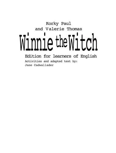 Papel WINNIE THE WITCH (EDITION FOR LEARNERS OF ENGLISH)